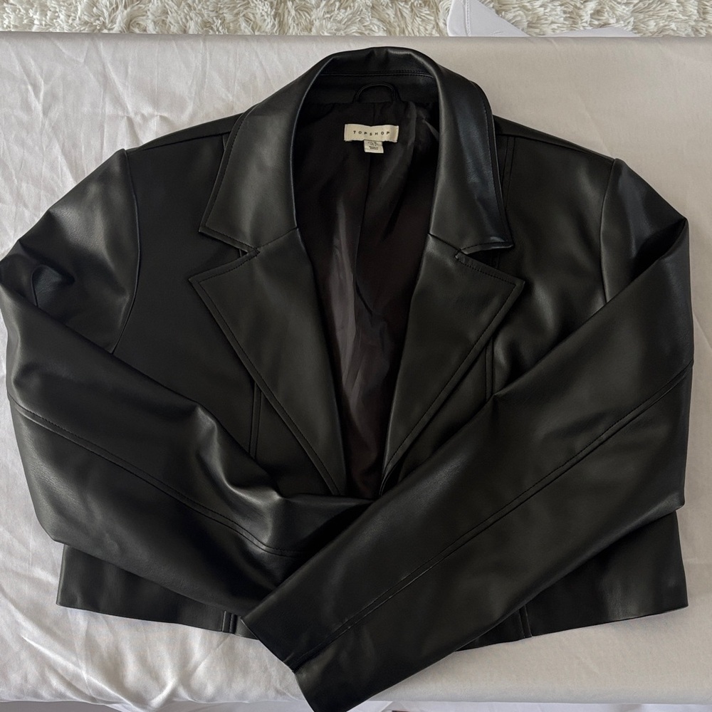 Classic Black Pleather Jacket